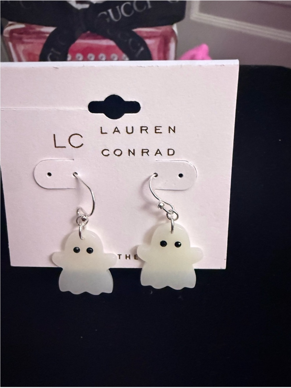 LC Lauren Conrad Ghost Drop Earrings NEW